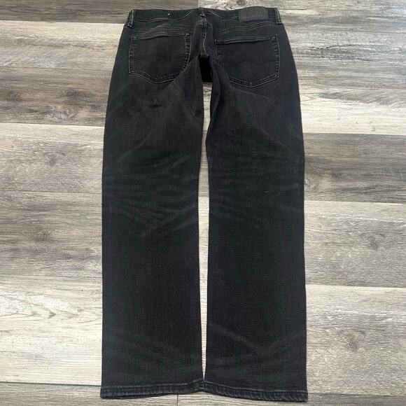 American Eagle AirFlex+ Black Men 32x29 Athletic Fit Stretch Tapered Denim Jeans - Picture 2 of 13